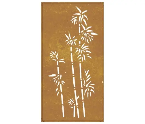 Dārza Sienas Rotājums, 105X55 Cm, Tērauds, Rūsas Efekts Vidaxl