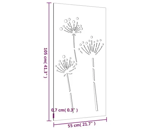 Aia Seinakaunistus, 105X55 cm Corteni Teras, Lilledisain