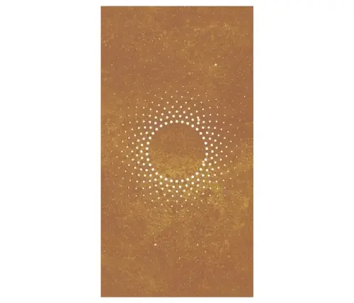 Dārza Sienas Rotājums, 105X55 Cm, Tērauds, Rūsas Efekts Vidaxl