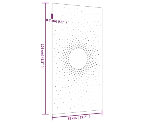 Dārza Sienas Rotājums, 105X55 Cm, Tērauds, Rūsas Efekts Vidaxl