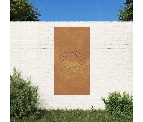 Dārza Sienas Rotājums, 105X55 Cm, Tērauds, Rūsas Efekts Vidaxl