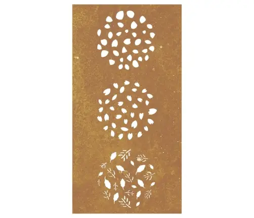 Aia Seinakaunistus, 105X55 cm Corteni Teras, Lehedisain