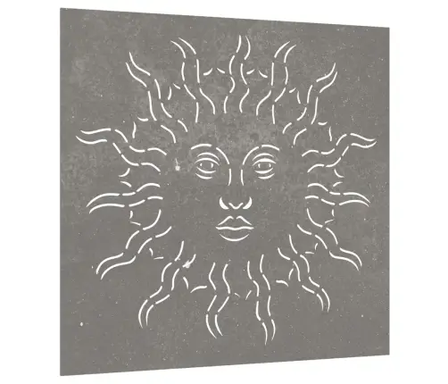 Dārza Sienas Rotājums, 55X55 Cm, Tērauds, Rūsas Efekts Vidaxl