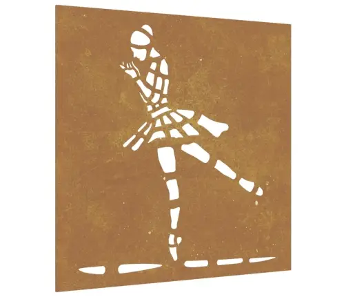 Dārza Sienas Rotājums, 55X55 Cm, Tērauds, Rūsas Efekts Vidaxl