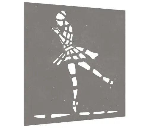 Dārza Sienas Rotājums, 55X55 Cm, Tērauds, Rūsas Efekts Vidaxl