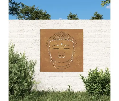 Dārza Sienas Rotājums, 55X55 Cm, Tērauds, Rūsas Efekts Vidaxl