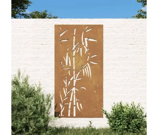 Dārza Sienas Rotājums, 105X55 Cm, Tērauds, Rūsas Efekts Vidaxl