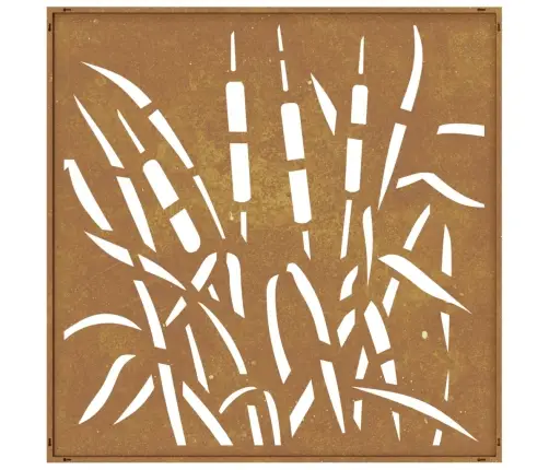 Dārza Sienas Rotājums, 55X55 Cm, Tērauds, Rūsas Efekts Vidaxl