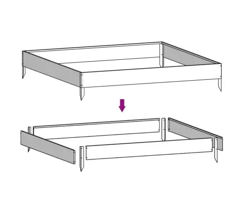 Augstā Dārza Puķu Kaste, 100X100X18,5 Cm, Tērauds, Rūsas Efekts Vidaxl