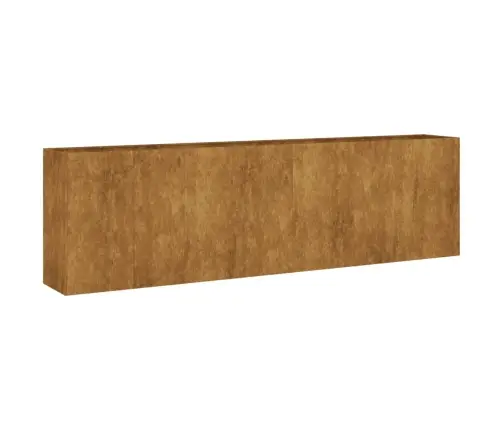 Aukštas Sodo Lovelis, 280X40X80cm Corten Plienas