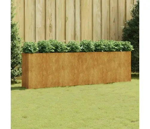 Aukštas Sodo Lovelis, 280X40X80cm Corten Plienas