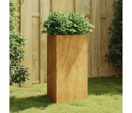 Dārza Puķu Kaste, 50X43X75 Cm, Tērauds Ar Rūsas Efektu Vidaxl