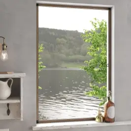 Kukaiņu Siets Logam, 90X120 Cm, Brūns Alumīnijs Vidaxl