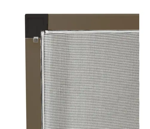 Kukaiņu Siets Logam, 100X120 Cm, Brūns Alumīnijs Vidaxl