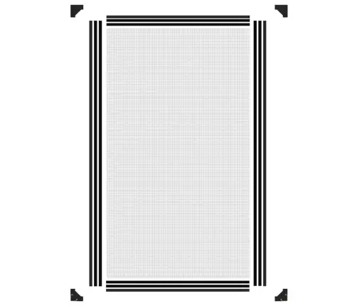 Magnētisks Kukaiņu Siets Logam, 80X140 Cm, Antracītpelēks Vidaxl