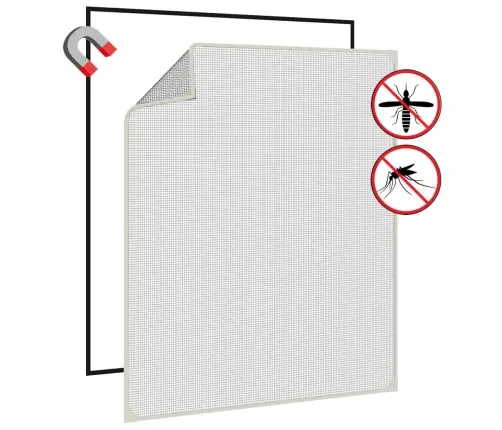 Magnetiga Putukavõrk Aknale, Valge, 100X120 Cm