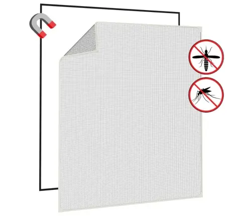 Magnetiga Putukavõrk Aknale, Valge, 130X150 Cm