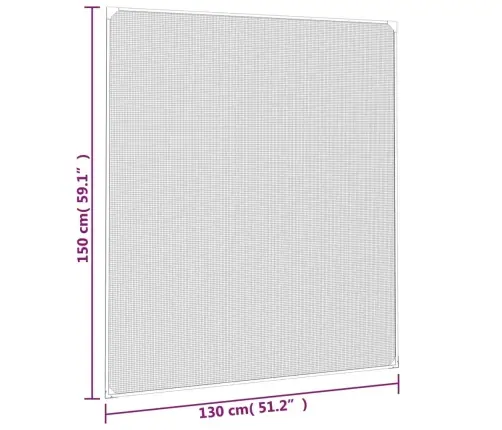 Magnetinis Tinklelis Nuo Vabzdžių Langams, Antracito, 130X150Cm