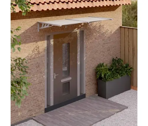 Ukse Varikatus, Hall Ja Läbipaistev, 199X90 cm Polükarbonaat