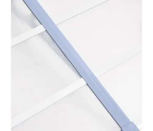 Durvju Jumtiņš, Pelēks, Caurspīdīgs, 358,5X90 Cm, Polikarbonāts Vidaxl
