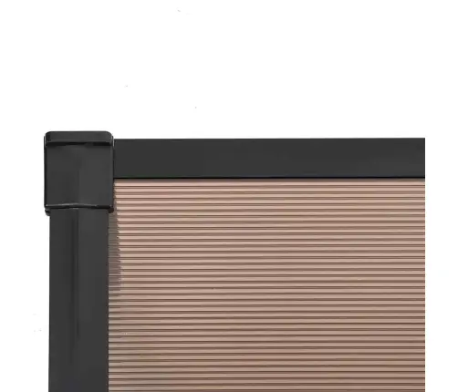 Ukse Varikatus, Must, 297,5X90 cm Polükarbonaat