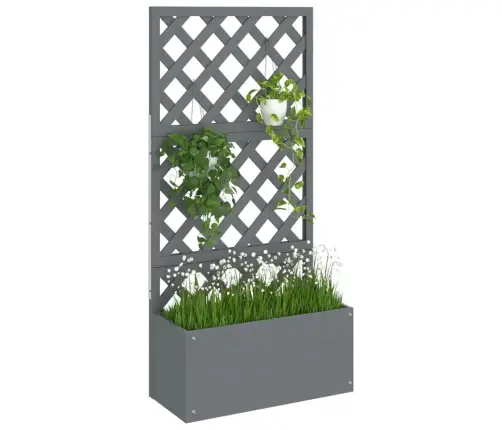 Võrestikuga Taimelava, Hall, 65 X 33 X 135 cm Wpc