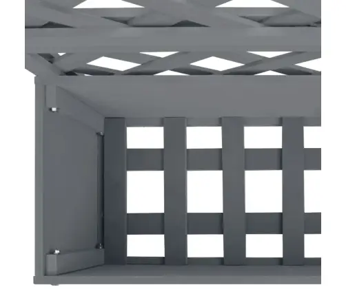 Võrestikuga Taimelava, Hall, 65 X 33 X 135 cm Wpc