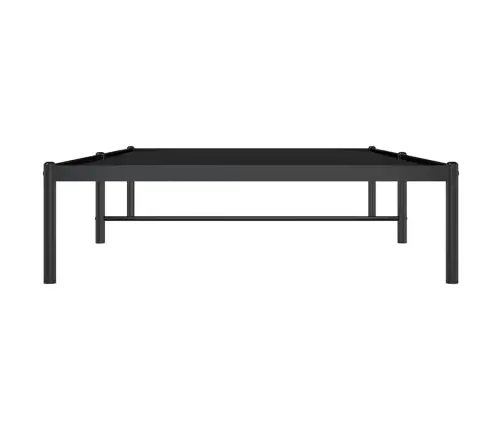 Gultas Rāmis, Melns Metāls, 100X190 Cm Vidaxl