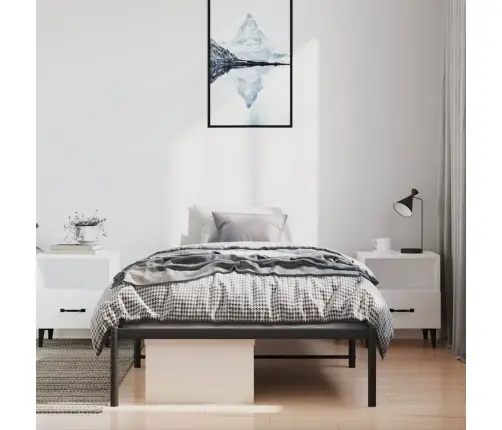 Metalinis Lovos Rėmas, Juodos Spalvos, 100X200Cm