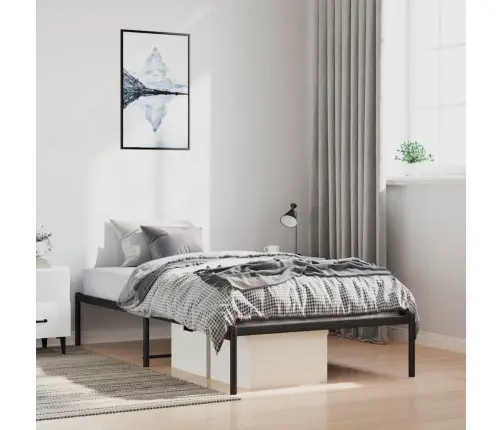 Metalinis Lovos Rėmas, Juodos Spalvos, 100X200Cm