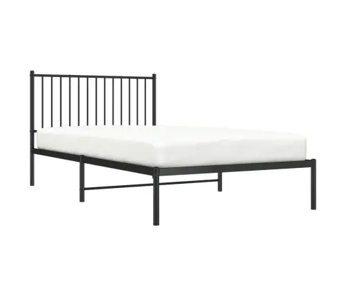 Metallist Voodiraam Peatsiga, Must, 107 X 203 Cm