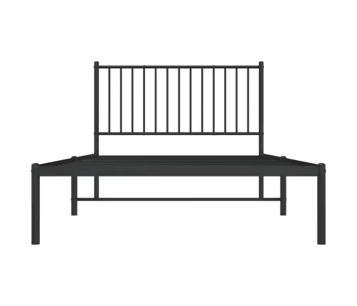 Metallist Voodiraam Peatsiga, Must, 107 X 203 Cm