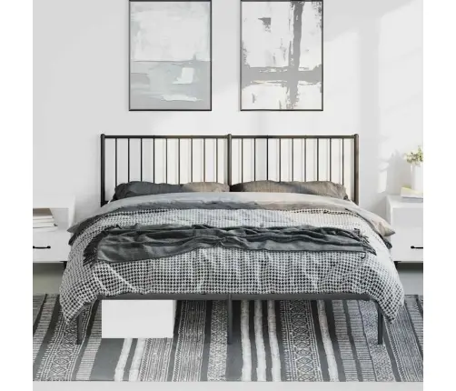 Metalinis Lovos Rėmas Su Galvūgaliu, Juodos Spalvos, 183X213Cm