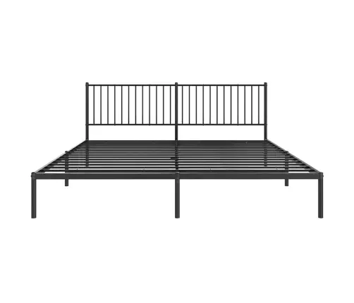 Metallist Voodiraam Peatsiga, Must, 193X203 Cm