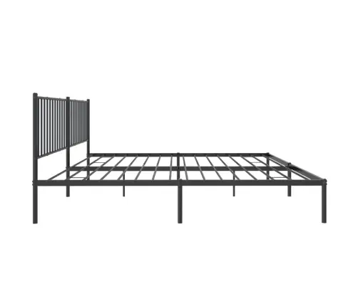 Gultas Rāmis Ar Galvgali, Melns Metāls, 200X200 Cm Vidaxl Gultas Rāmis Ar Galvgali, Melns Metāls, 200X200 Cm Vidaxl