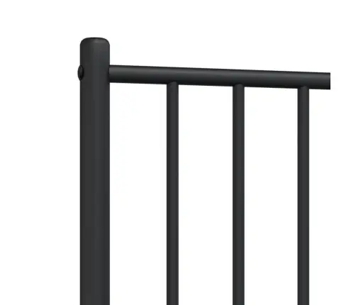 Gultas Galvgalis, Metāls, Melns, 75 Cm Vidaxl