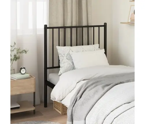 Gultas Galvgalis, Metāls, Melns, 75 Cm Vidaxl