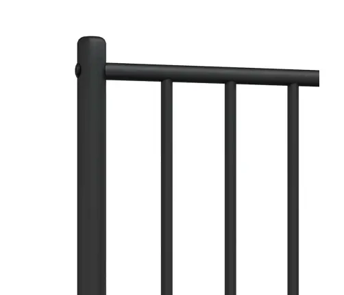 Gultas Galvgalis, Metāls, Melns, 100 Cm Vidaxl