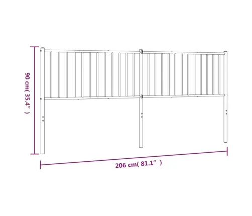 Metallist Voodipeats, Must, 200 Cm