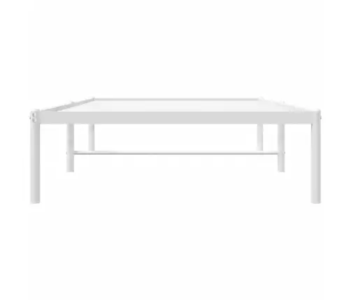 Gultas Rāmis, Balts Metāls, 90X190 Cm Vidaxl