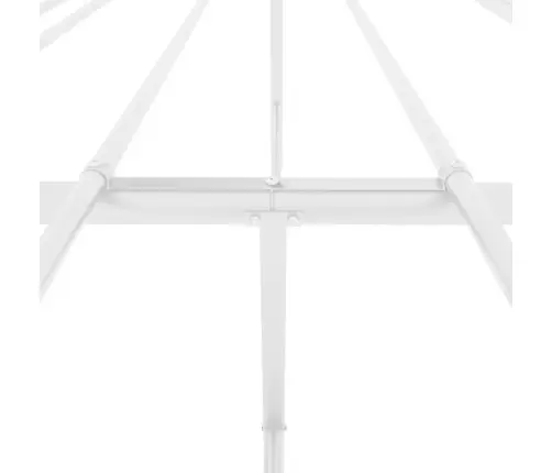 Metalinis Lovos Rėmas, Baltos Spalvos, 150X200 Cm