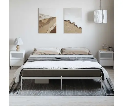 Metalinis Lovos Rėmas, Baltos Spalvos, 183X213Cm