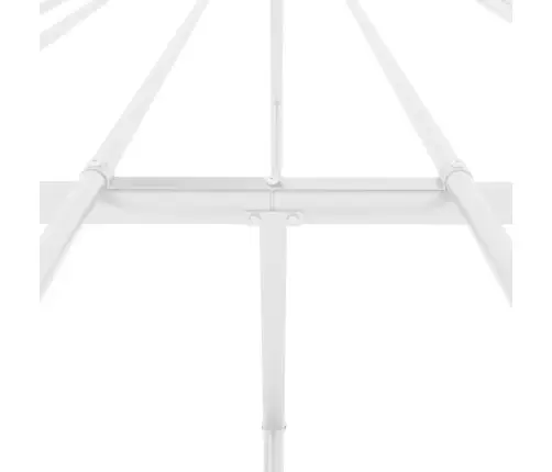 Metallist Voodiraam, Valge, 193X203 Cm