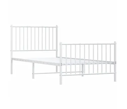 Lovos Rėmas Su Galvūgaliu/Kojūgaliu, Baltas, 90X200cm Metalas