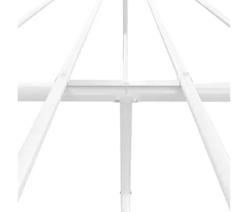 Gultas Rāmis Ar Galvgali Un Kājgali, Balts Metāls, 160X200 Cm Vidaxl