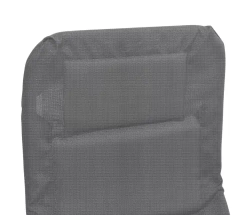 Sauļošanās Krēsli, 2 Gb., Saliekami, Pelēks Tekstilēns, Tērauds Vidaxl