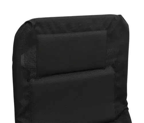 Kokkupandavad Päevitustoolid 2 Tk, Must, Tekstileen Ja Teras