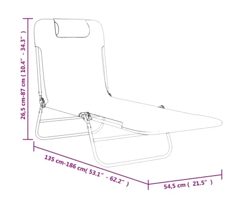 Saliekami Sauļošanās Krēsli, 2 Gb., Sarkans Tekstilēns, Tērauds Vidaxl