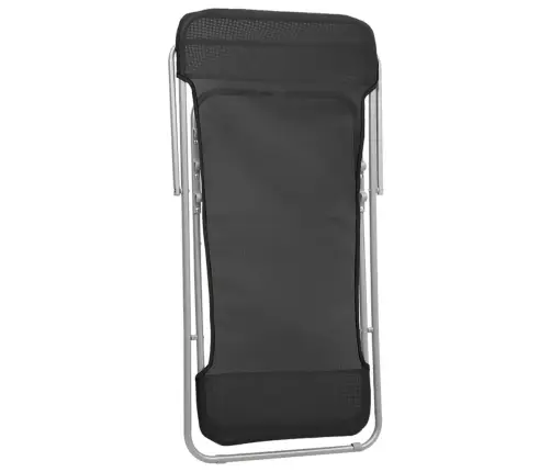 Saliekami Sauļošanās Krēsli, 2 Gab., Melns Tekstilēns, Tērauds Vidaxl