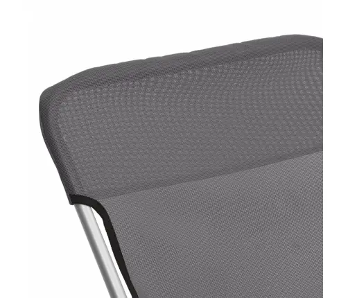 Paplūdimio Kėdės, 2Vnt., Pilkos, Tekstilenas Ir Plienas